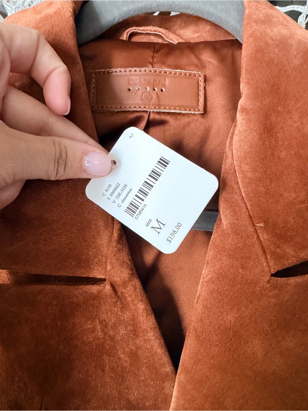 Free People: BlankNYC: Suede Double-Breasted Blazer: M: Cinnamon - Picture 3 of 7